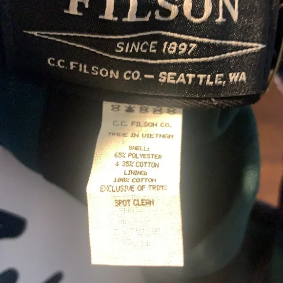 C.C. Filson Smokey Bear Low Profile Cap, Filson Hat - Picture 3 of 3
